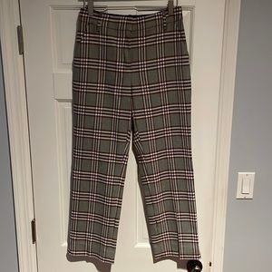 DEREK LAM Plaid Kick Flare Trousers